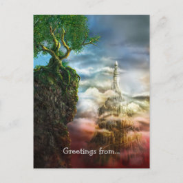 Grüße von... Dis aliter visum est - Postkarte