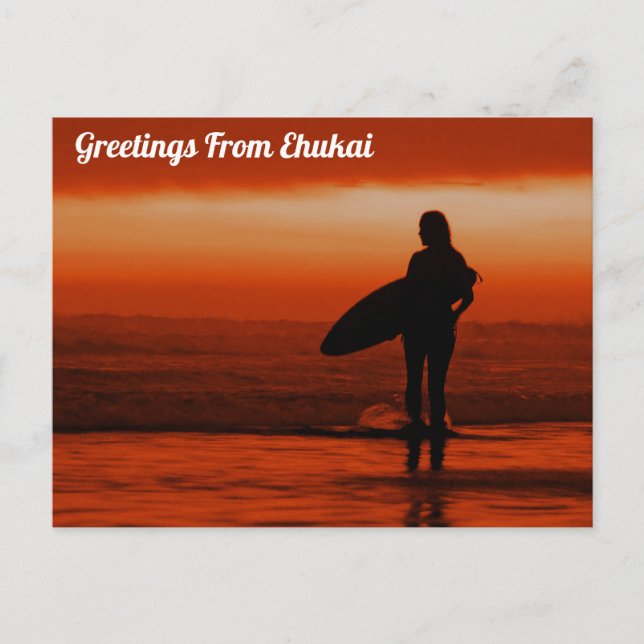 Grüße von Ehukai, Hawaii Postcard Postkarte (Vorderseite)