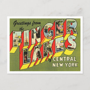 Grüße von Finger Lakes von Central New York Postkarte