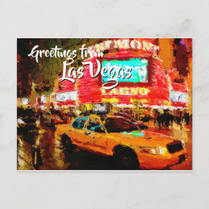 Grüße von Fremont Street Las Vegas Postkarte