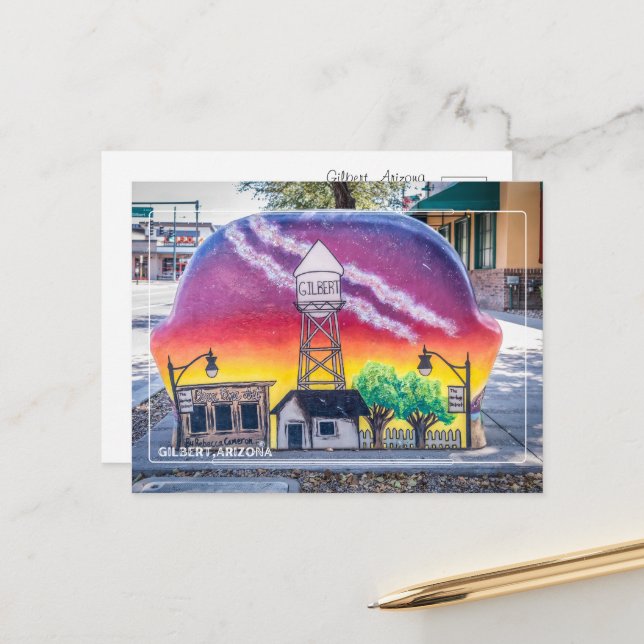 Grüße von Gilbert, Arizona Postkarte (Vorderseite/Rückseite Beispiel)