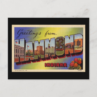 Grüße von Hammond Indiana Postkarte