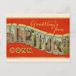 Grüße von Hartford Postcard Postkarte