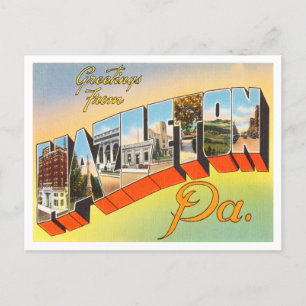Grüße von Hazelton, Pennsylvania Travel Postkarte
