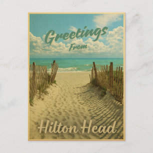 Grüße von Hilton Head Island 2025 Postkarte