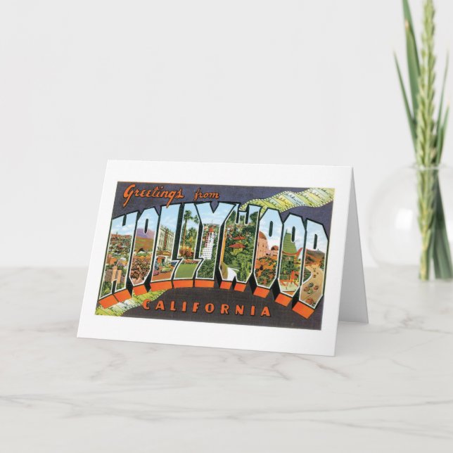 Grüße von Hollywood! Karte (Vorderseite)