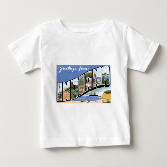 Grüße von Indiana! Baby T-shirt (Vorderseite)