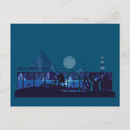 Grüße von Innsmouth Devils Reef Lovecraft Postkarte