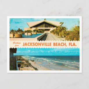Grüße von Jacksonville Beach, Florida Reise Postkarte