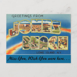 Grüße von Jones Beach Postkarte