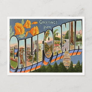 Grüße von Kalifornien Postkarte