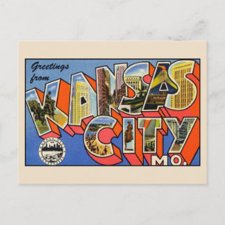 Grüße von Kansas City Missouri Postcard Postkarte