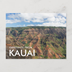 Grüße von Kauai Waimea Canyon Postkarte