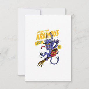 Grüße von Krampus Dankeskarte