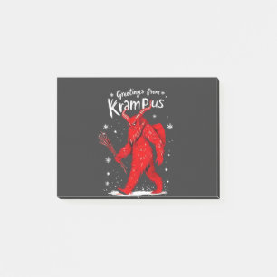 Grüße von Krampus Weihnachten Post-it Klebezettel