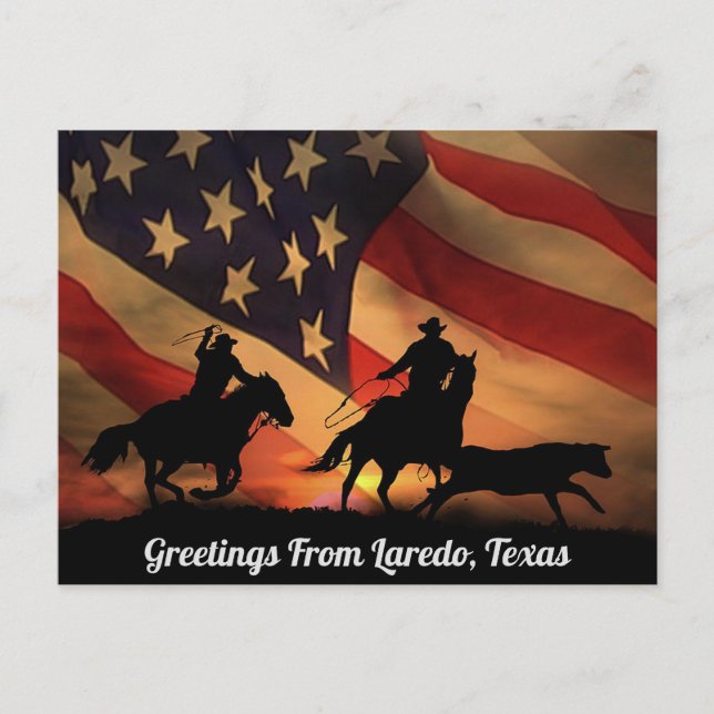 Grüße von Laredo, Texas Postcard Postkarte (Vorderseite)