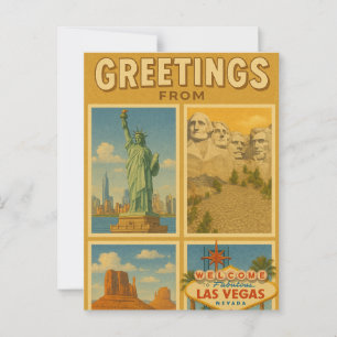 Grüße von Las Vegas Nevada Postcard Postkarte