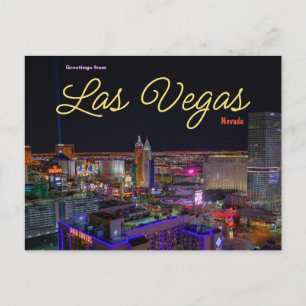 Grüße von Las Vegas Nevada Postcard Postkarte