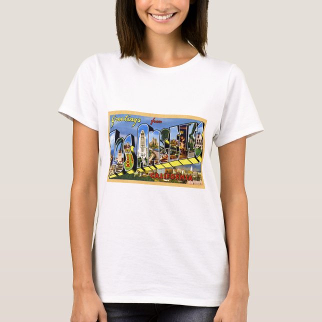 Grüße von Los Angeles Kalifornien T-Shirt (Vorderseite)
