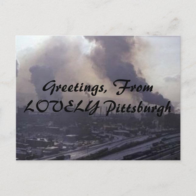 Grüße von LOVELY Pittsburgh Postkarte (Vorderseite)