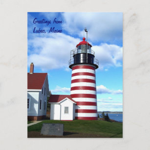 Grüße von Lubec, Maine Postkarte