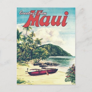 Grüße von Maui, Hawaii Postcard Postkarte