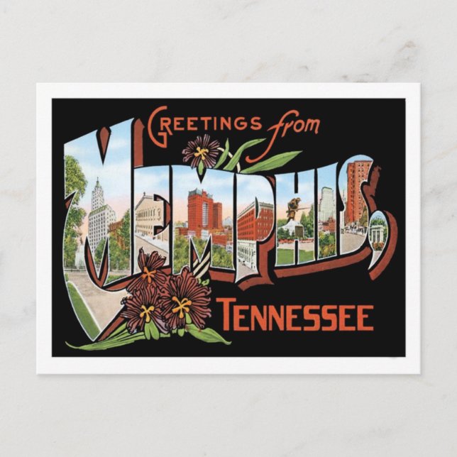 Grüße von Memphis Tennessee US City Postkarte (Vorderseite)