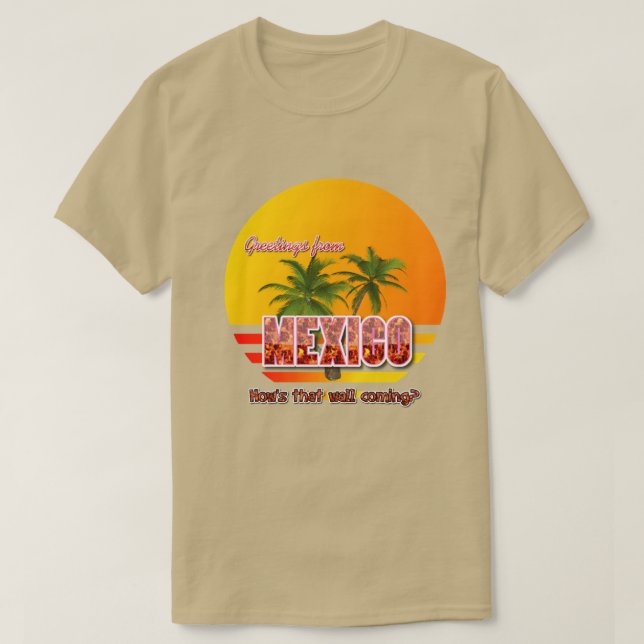 Grüße von Mexiko T-Shirt (Design vorne)