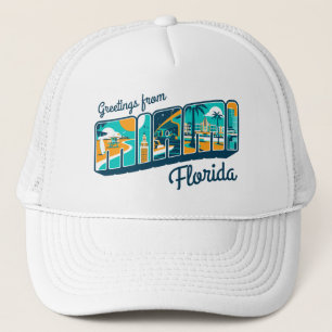 Grüße von Miami Florida Truckerkappe