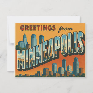 Grüße von Minneapolis Postkarte