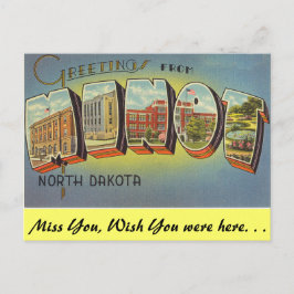 Grüße von Minot Postkarte