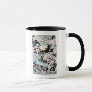 Grüße von mit Landschaftlichen AnsichtenSelma, CA Tasse