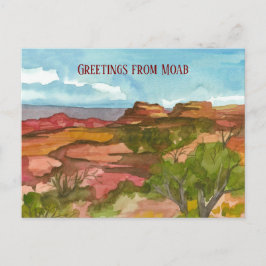 Grüße von Moab Utah Red Rock Südwestwüste Postkarte