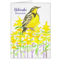 Grüße von Nebraska Meadowlark Goldenrod