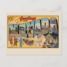 Grüße von Nevada Vintag Postcard Postkarte