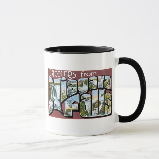 Grüße von Niagara Falls! Tasse (Rechts)