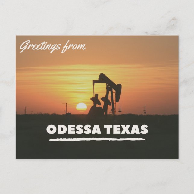 Grüße von Odessa Texas Postcard Postkarte (Vorderseite)