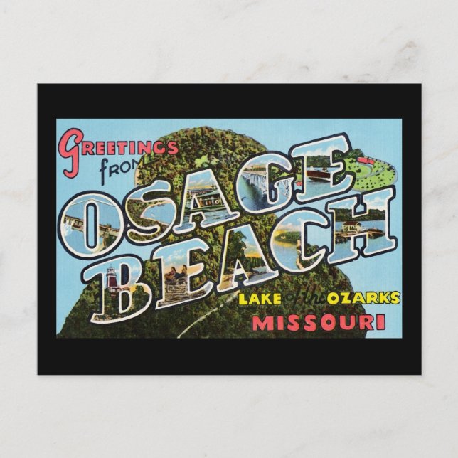 Grüße von Osage Beach Missouri Postkarte (Vorderseite)