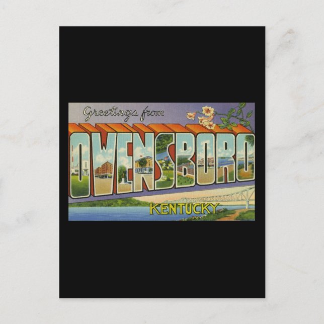 Grüße von Owensboro Kentucky Postkarte (Vorderseite)