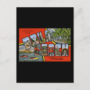 Grüße von Palm Beach Florida Postkarte