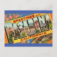 Grüße von Pasadena Ca. Travel Postcard
