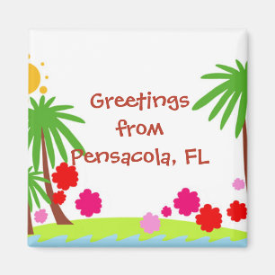 Grüße von Pensacola, FL Magnet