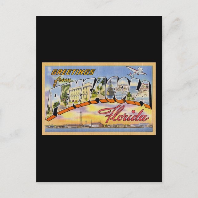 Grüße von Pensacola Florida Postkarte (Vorderseite)
