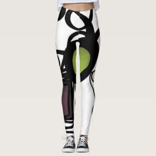 Grüße von Philydion: Abstrakt Schwarz & Weiß Leggings