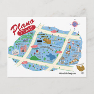 Grüße von Plano Texas Postcard Postkarte