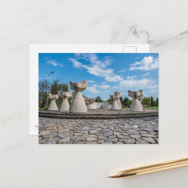 Grüße von Prilep, Mazedonien Postcard Postkarte (Vorderseite/Rückseite Beispiel)