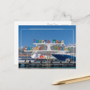 Grüße von Puerta Maya, Cozumel Postkarte