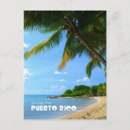 Grüße von Puerto Rico - POSTCARD Postkarte