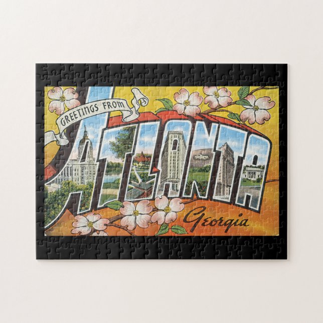 Grüße von Reise Atlantas Georgia_Vintage (Horizontal)