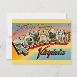 Grüße von Richmond, VA Postkarte